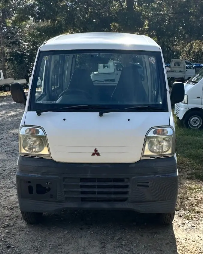 1999 Mitsubishi Minicab Van, a white Kei Van, for sale at Mayberry Mini Trucks in Mount Airy, NC (photo 1 of 12)