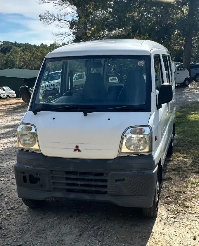 1999 Mitsubishi Minicab Van, a white Kei Van, for sale at Mayberry Mini Trucks in Mount Airy, NC (photo 2 of 12)
