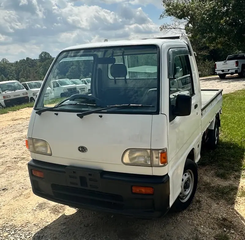 1999 Subaru Sambar 4WD, a white Kei Truck, for sale at Mayberry Mini Trucks in Mount Airy, NC (photo 1 of 15)