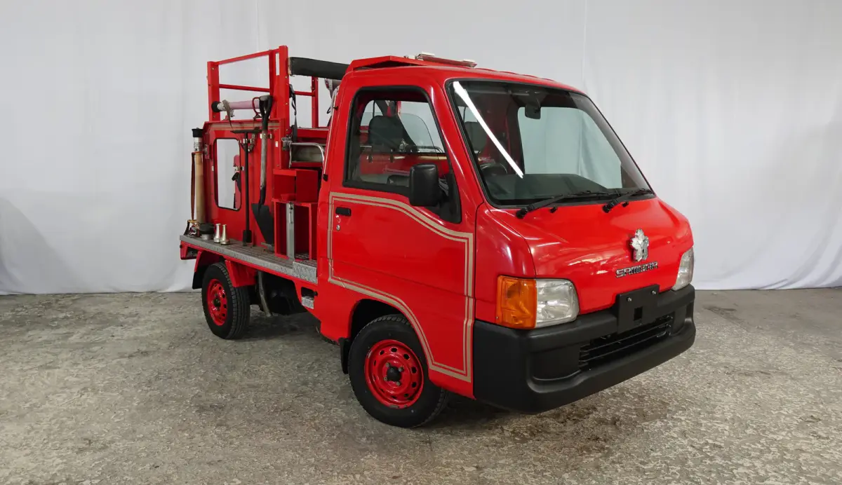 1999 Subaru Sambar Kei Fire Truck, a Kei Truck, for sale at JDM Drive in San Antonio, TX (photo 1 of 23)