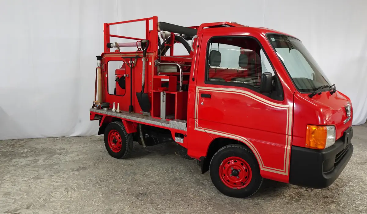 1999 Subaru Sambar Kei Fire Truck, a Kei Truck, for sale at JDM Drive in San Antonio, TX (photo 2 of 23)