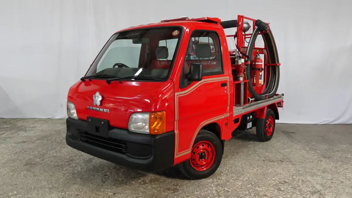 1999 Subaru Sambar Kei Fire Truck, a Kei Truck, for sale at JDM Drive in San Antonio, TX (photo 4 of 23)