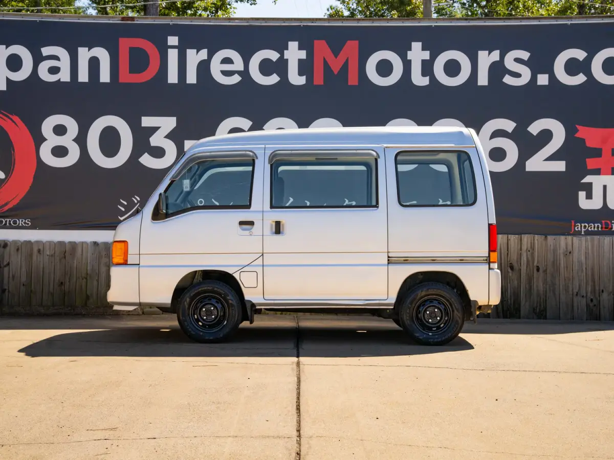 1999 Subaru Sambar Van, a silver Kei Van, for sale at Japan Direct Motors in Irmo, SC (photo 10 of 16)