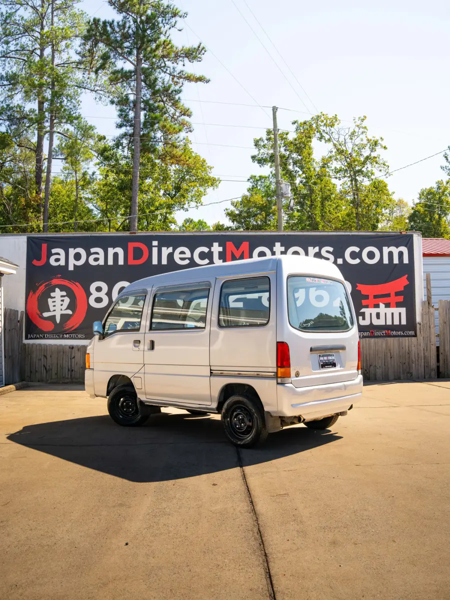 1999 Subaru Sambar Van, a silver Kei Van, for sale at Japan Direct Motors in Irmo, SC (photo 2 of 16)