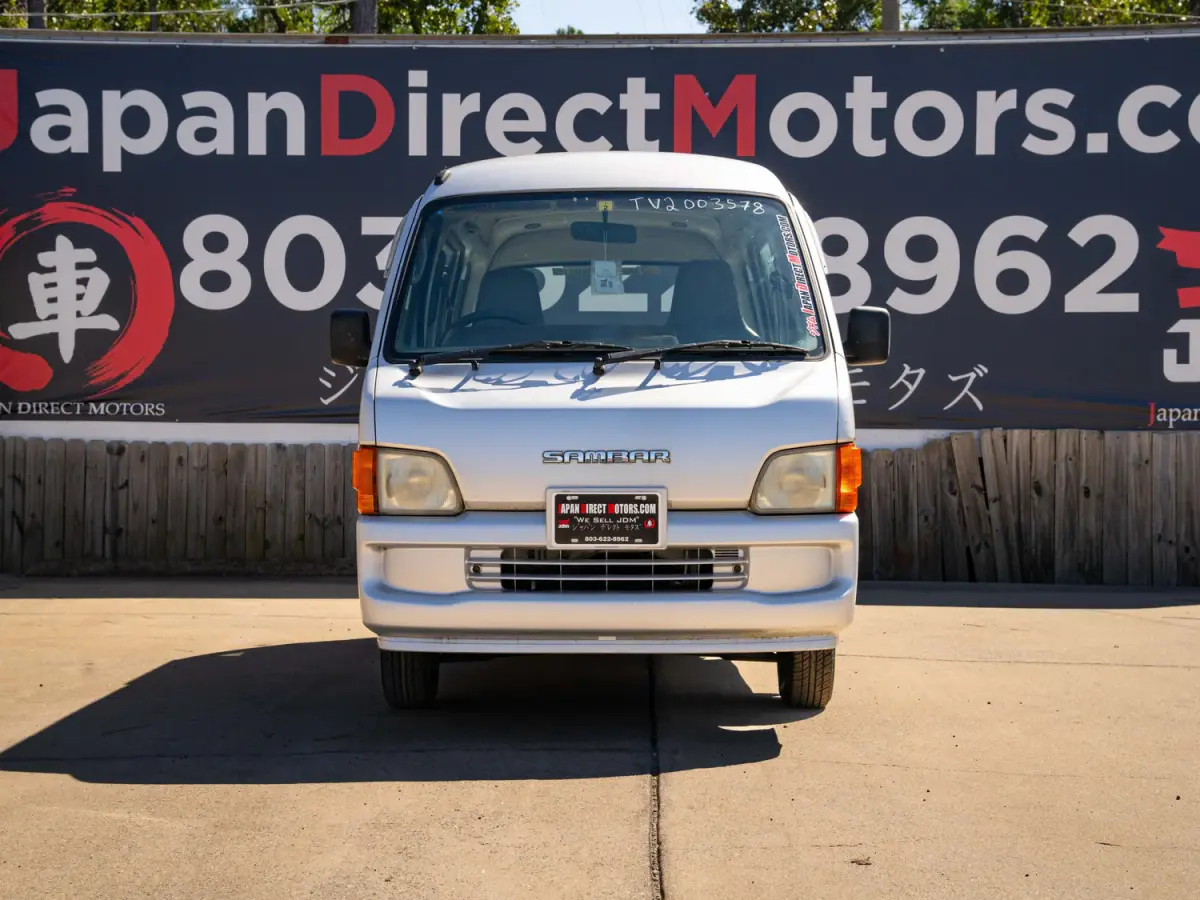 1999 Subaru Sambar Van, a silver Kei Van, for sale at Japan Direct Motors in Irmo, SC (photo 4 of 16)