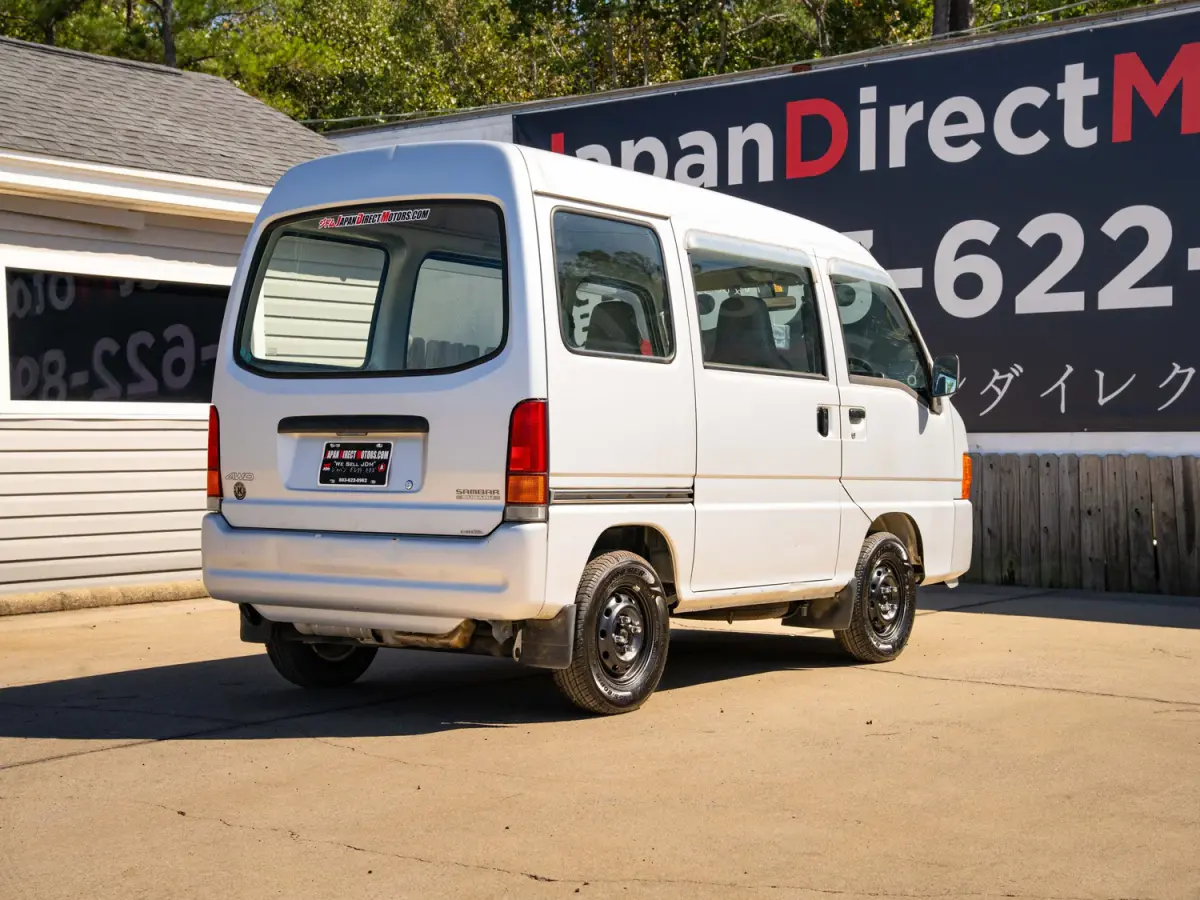 1999 Subaru Sambar Van, a silver Kei Van, for sale at Japan Direct Motors in Irmo, SC (photo 7 of 16)
