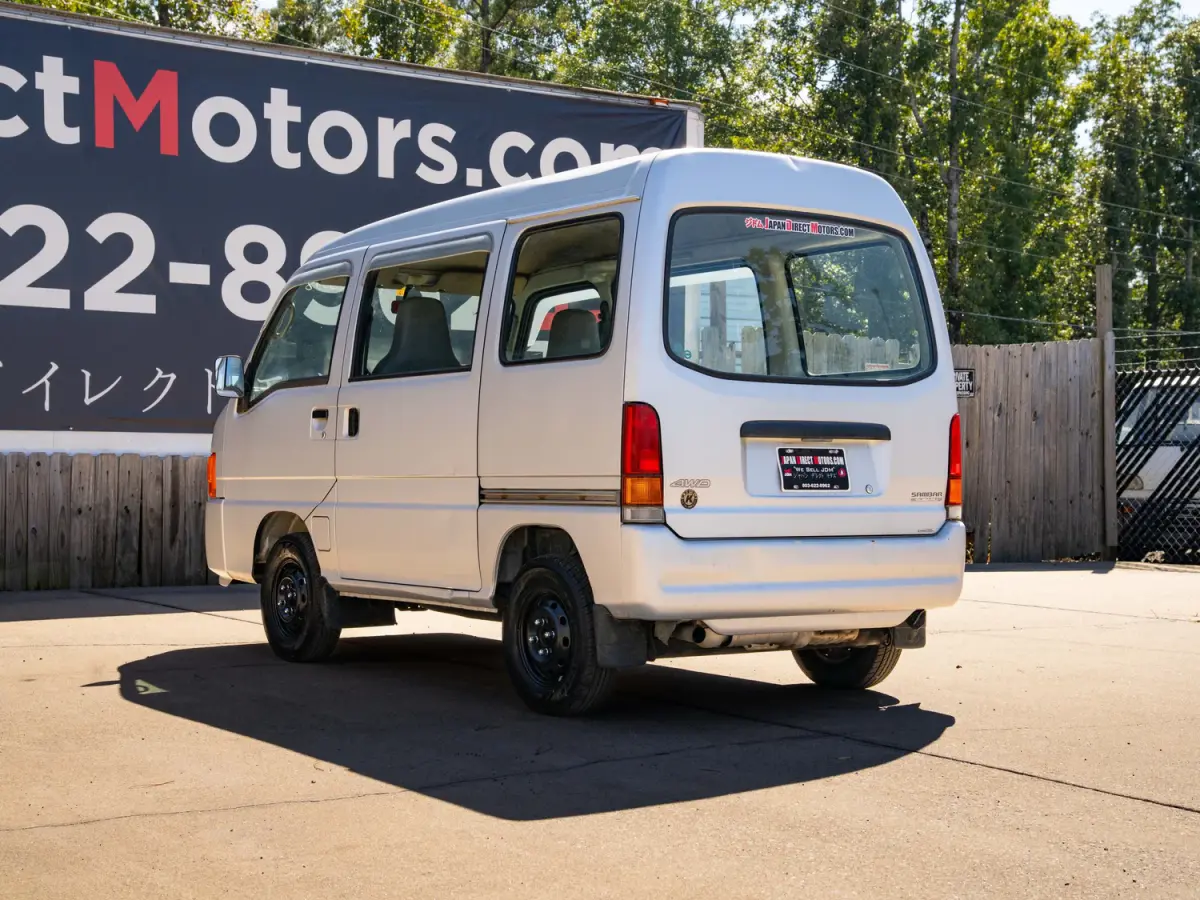 1999 Subaru Sambar Van, a silver Kei Van, for sale at Japan Direct Motors in Irmo, SC (photo 9 of 16)
