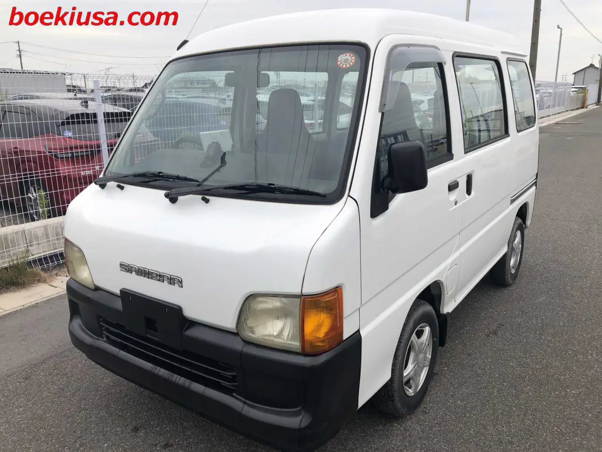1999 Subaru Sambar Van, a white Kei Van, for sale at Boeki USA in Paterson, NJ (photo 2 of 20)