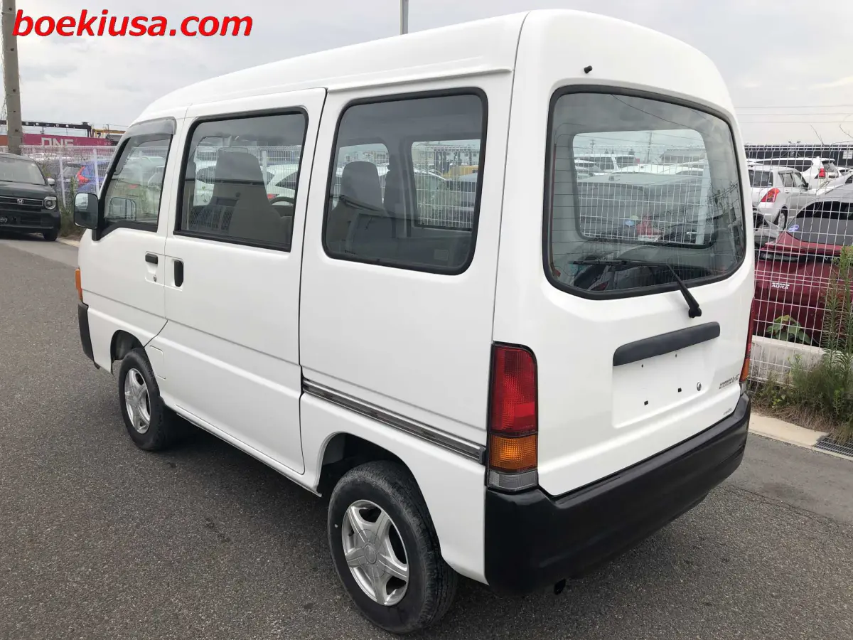 1999 Subaru Sambar Van, a white Kei Van, for sale at Boeki USA in Paterson, NJ (photo 3 of 20)