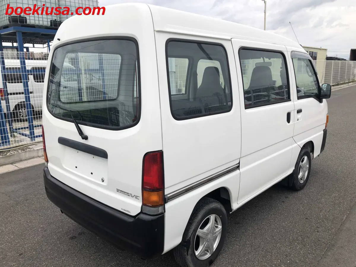 1999 Subaru Sambar Van, a white Kei Van, for sale at Boeki USA in Paterson, NJ (photo 4 of 20)