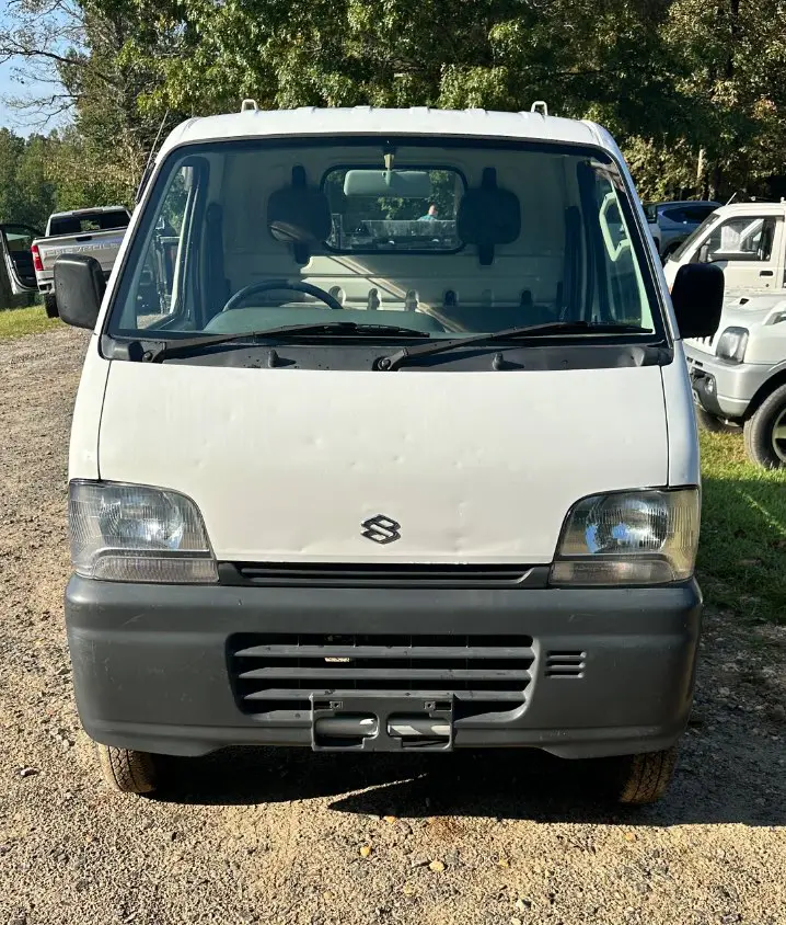1999 Suzuki Carry 4WD, a white Kei Truck, for sale at Mayberry Mini Trucks in Mount Airy, NC (photo 2 of 18)