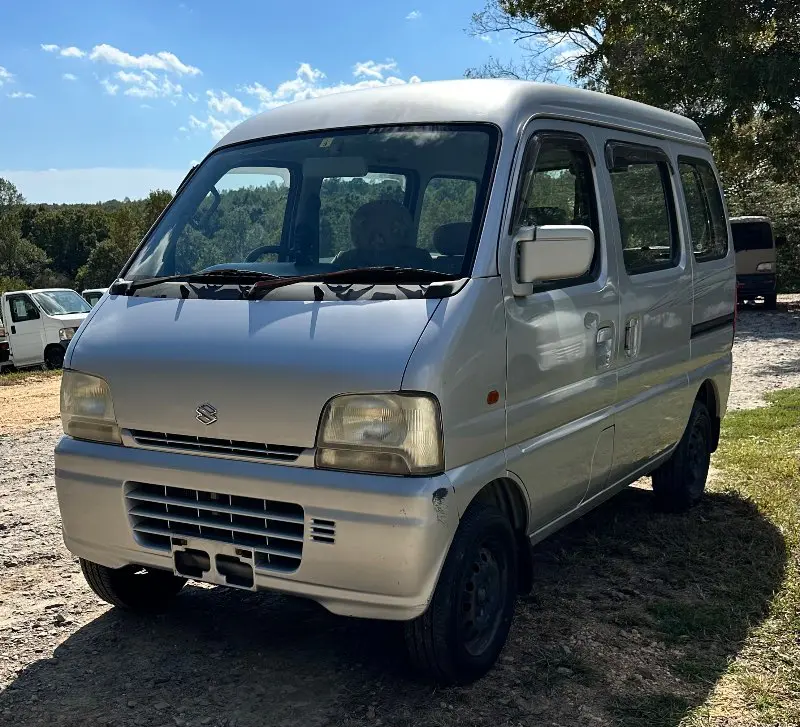 1999 Suzuki Every, a gray Kei Van, for sale at Mayberry Mini Trucks in Mount Airy, NC (photo 1 of 20)