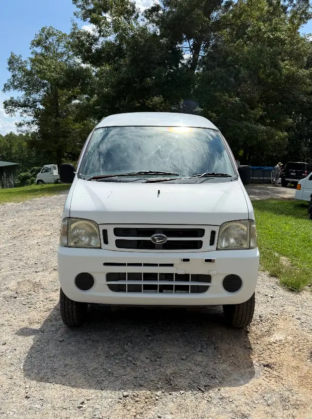 2000 Daihatsu Atrai, a white Kei Van, for sale at Mayberry Mini Trucks in Mount Airy, NC (photo 2 of 20)