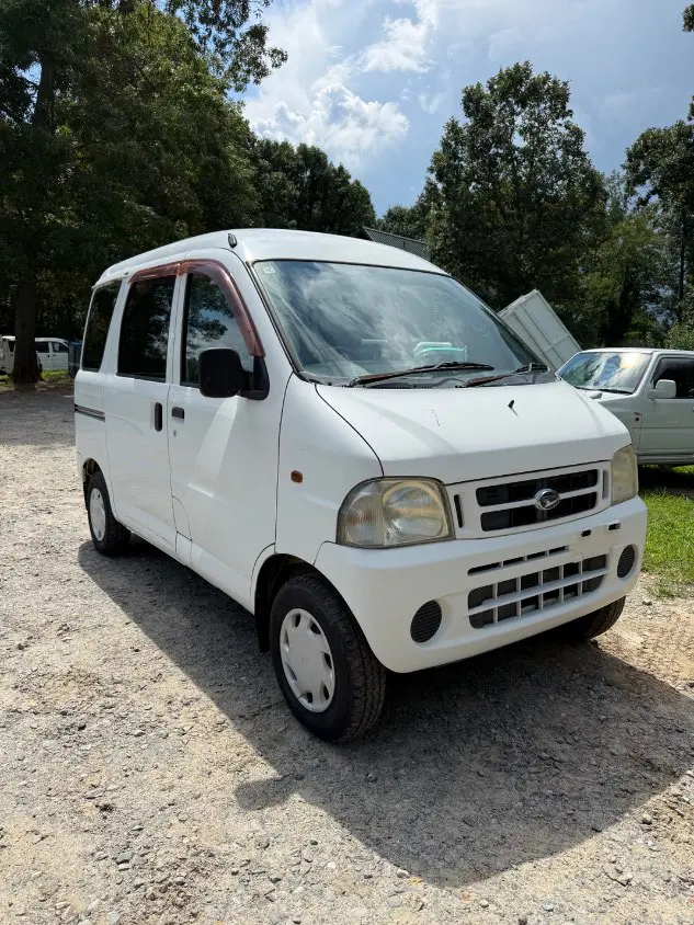 2000 Daihatsu Atrai, a white Kei Van, for sale at Mayberry Mini Trucks in Mount Airy, NC (photo 3 of 20)