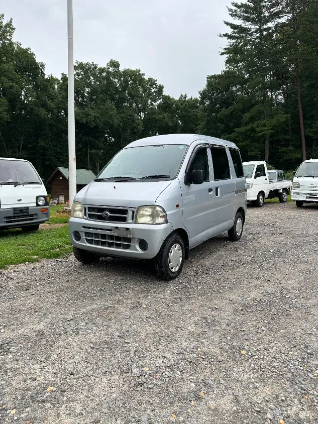 2000 Daihatsu Hijet Van, a white Kei Van, for sale at Mayberry Mini Trucks in Mount Airy, NC (photo 1 of 20)