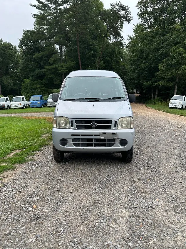 2000 Daihatsu Hijet Van, a white Kei Van, for sale at Mayberry Mini Trucks in Mount Airy, NC (photo 4 of 20)
