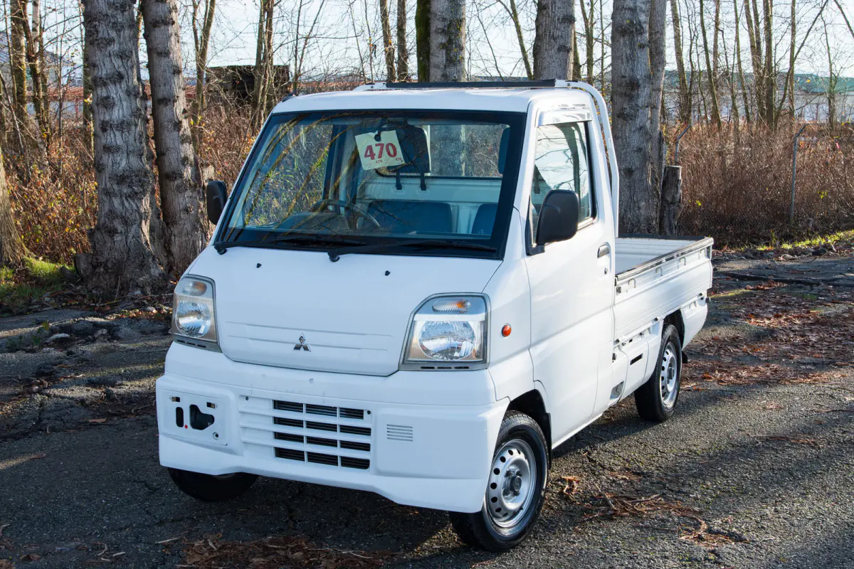 2000 Mitsubishi Minicab Special Edition, a gray Kei Truck, for sale at The Import Guys in Ferndale, WA (photo 1 of 15)