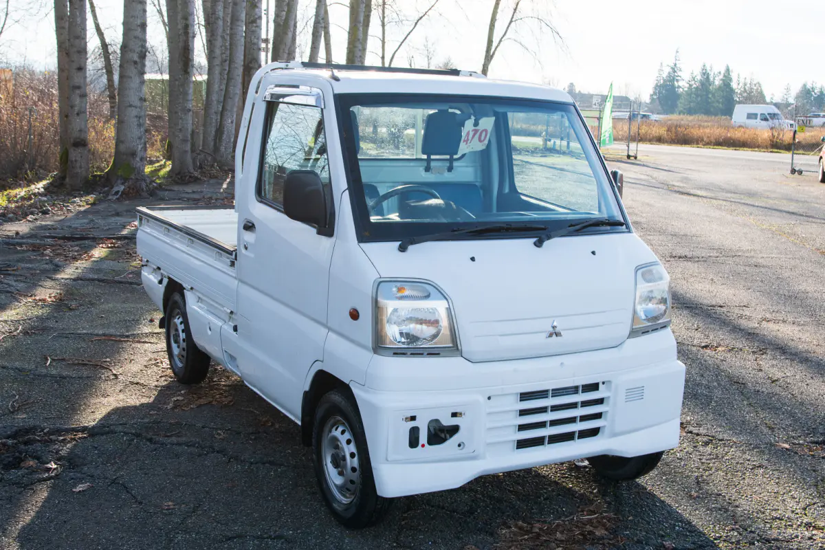 2000 Mitsubishi Minicab Special Edition, a gray Kei Truck, for sale at The Import Guys in Ferndale, WA (photo 3 of 15)