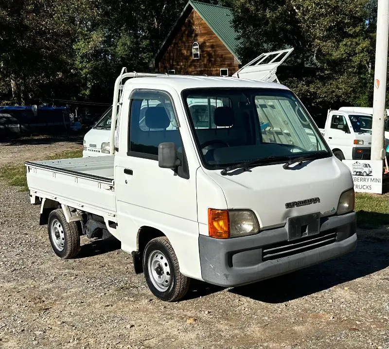 2000 Subaru Sambar 4WD, a white Kei Truck, for sale at Mayberry Mini Trucks in Mount Airy, NC (photo 3 of 17)