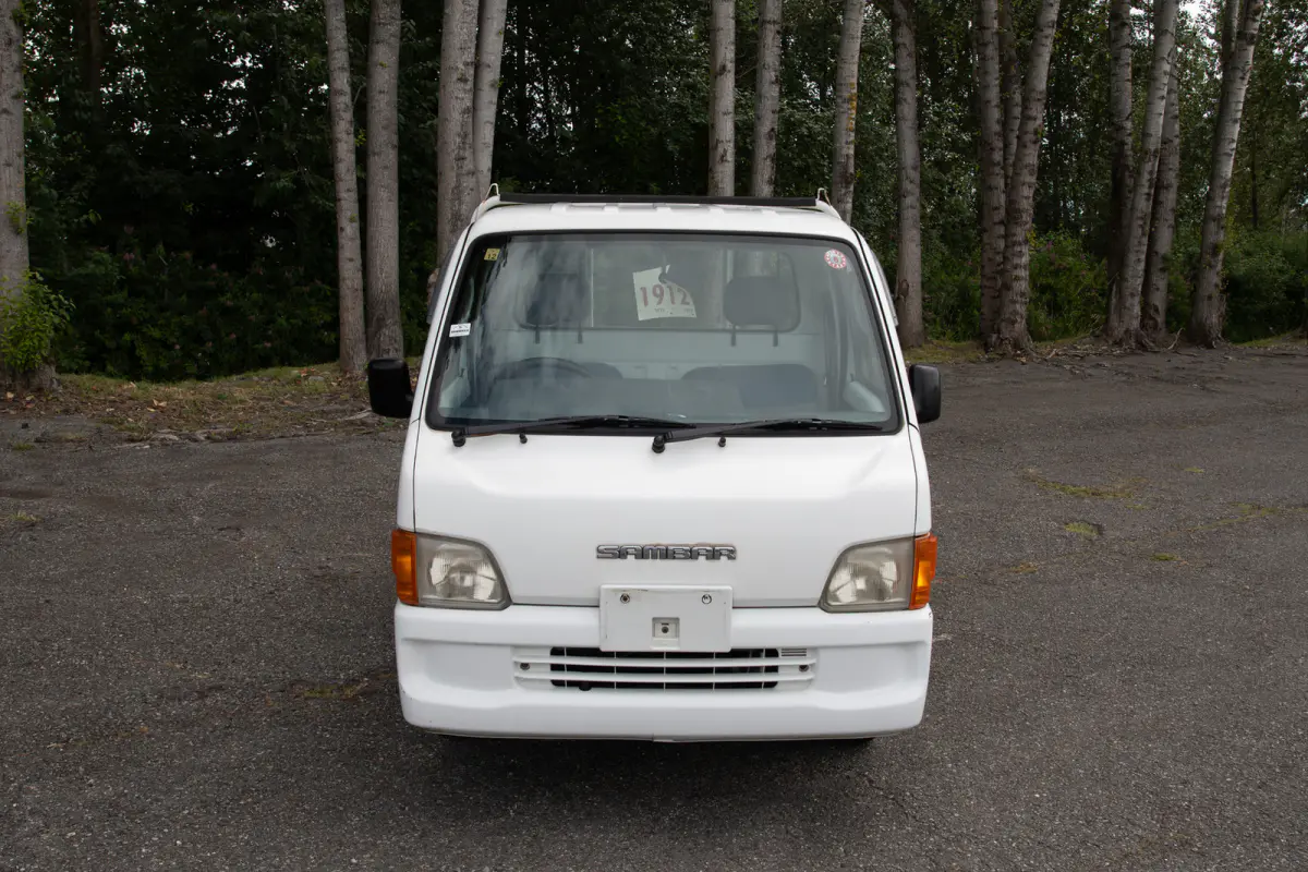 2000 Subaru Sambar EFI, a gray Kei Truck, for sale at The Import Guys in Ferndale, WA (photo 2 of 14)