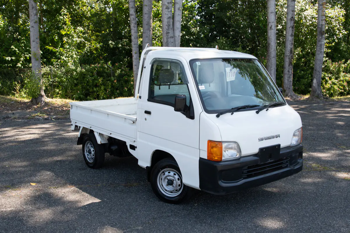 2000 Subaru Sambar, a black Kei Truck, for sale at The Import Guys in Ferndale, WA (photo 3 of 12)