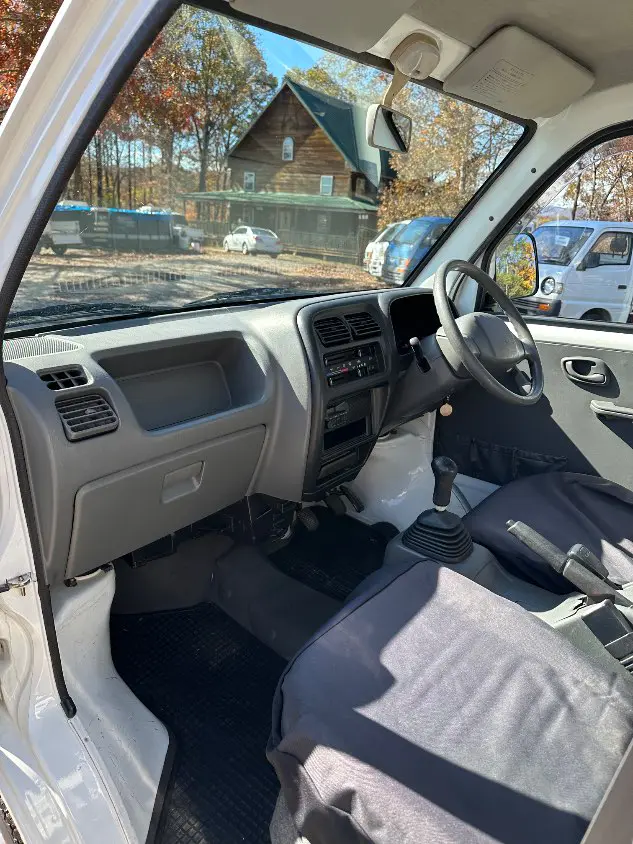 2000 Suzuki Carry 4WD, a white Kei Truck, for sale at Mayberry Mini Trucks in Mount Airy, NC (photo 15 of 20)