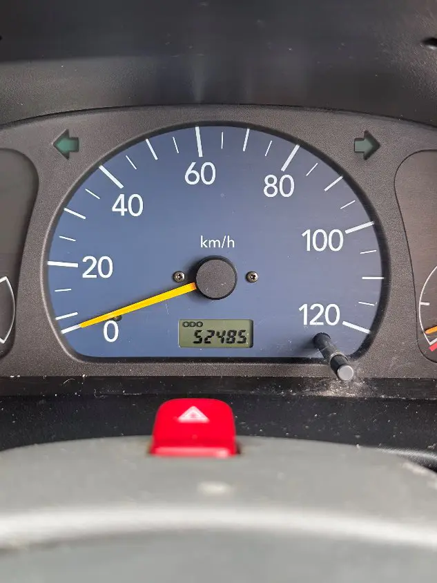 2000 Suzuki Carry 4WD, a silver Kei Truck, for sale at Mayberry Mini Trucks in Mount Airy, NC (photo 3 of 20)