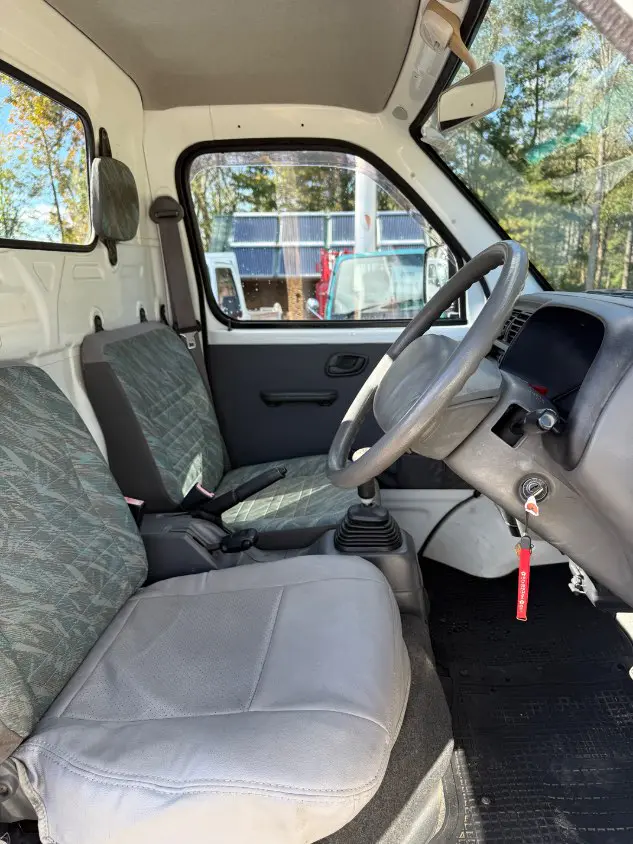 2000 Suzuki Carry 4WD, a white Kei Truck, for sale at Mayberry Mini Trucks in Mount Airy, NC (photo 11 of 19)