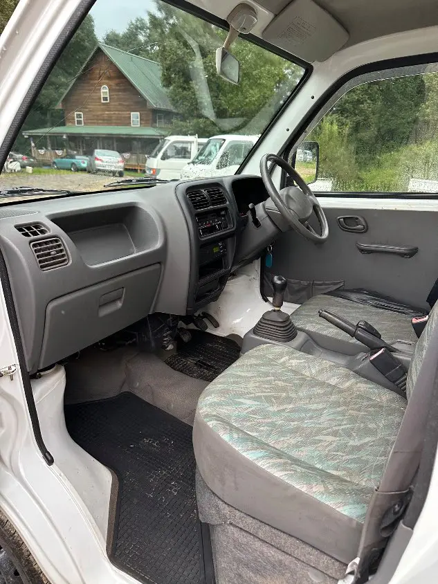 2000 Suzuki Carry 4WD, a white Kei Truck, for sale at Mayberry Mini Trucks in Mount Airy, NC (photo 15 of 20)