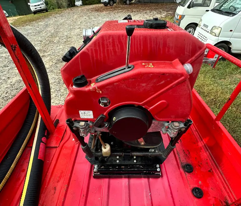 2000 Suzuki Carry Fire Truck 4WD, a red Kei Truck, for sale at Mayberry Mini Trucks in Mount Airy, NC (photo 14 of 20)