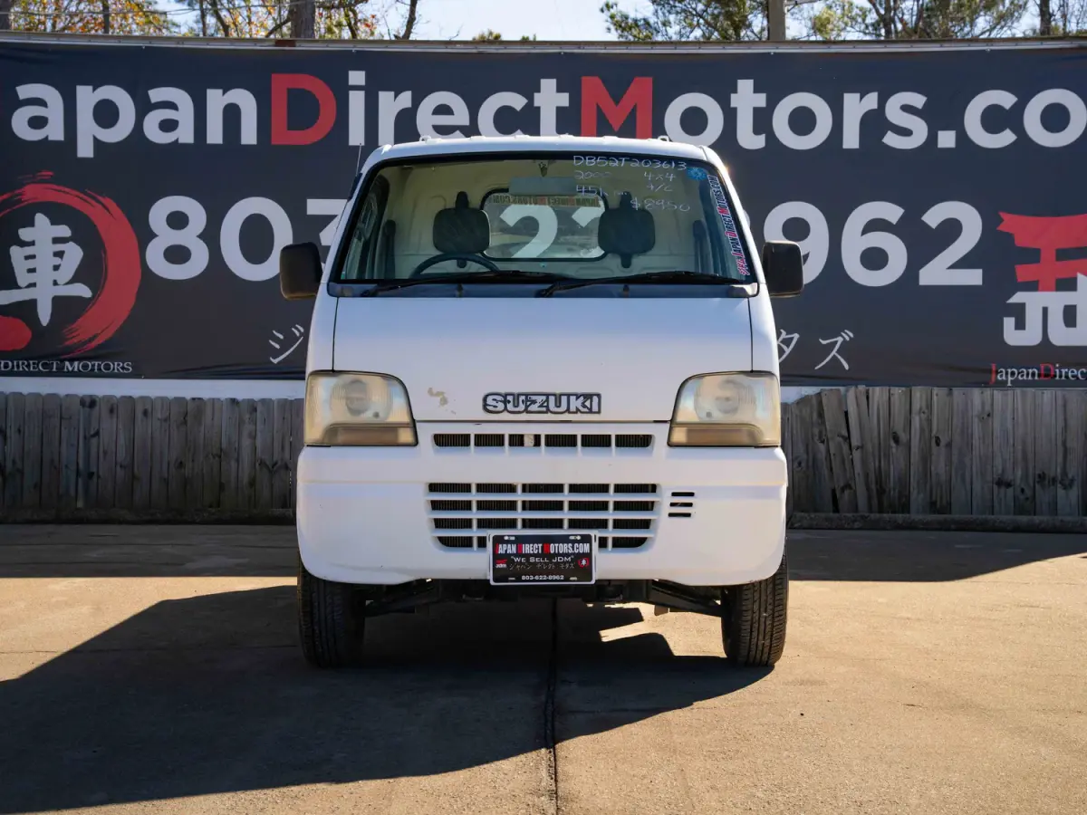 2000 Suzuki Carry, a white Kei Truck, for sale at Japan Direct Motors in Irmo, SC (photo 4 of 13)