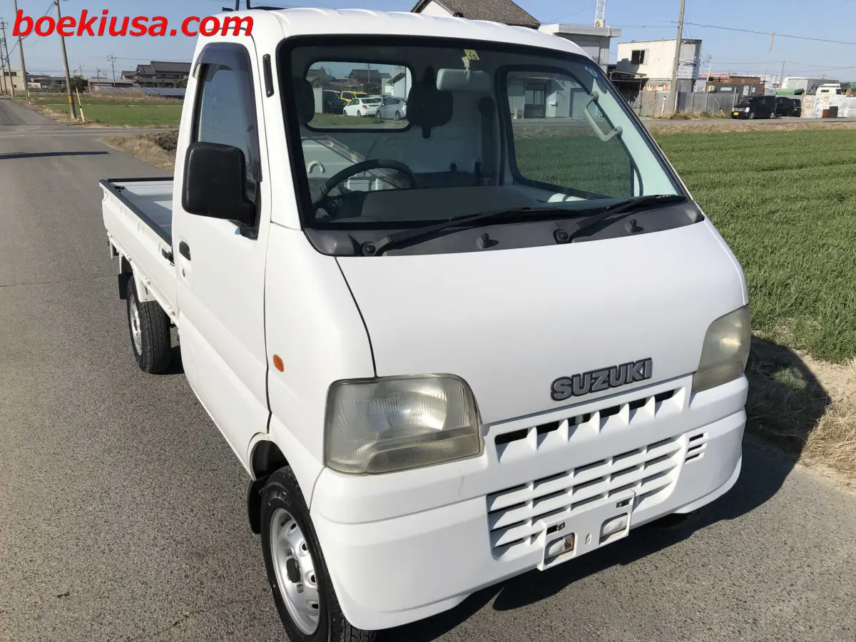 2000 Suzuki Carry, a white Kei Truck, for sale at Boeki USA in Paterson, NJ (photo 1 of 20)