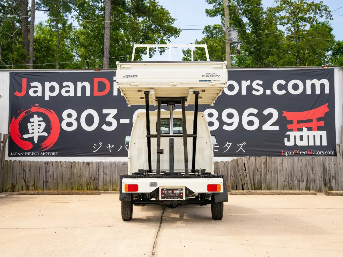 2000 Suzuki Carry Scissor / Dump Bed, a white Kei Truck, for sale at Japan Direct Motors in Irmo, SC (photo 9 of 15)