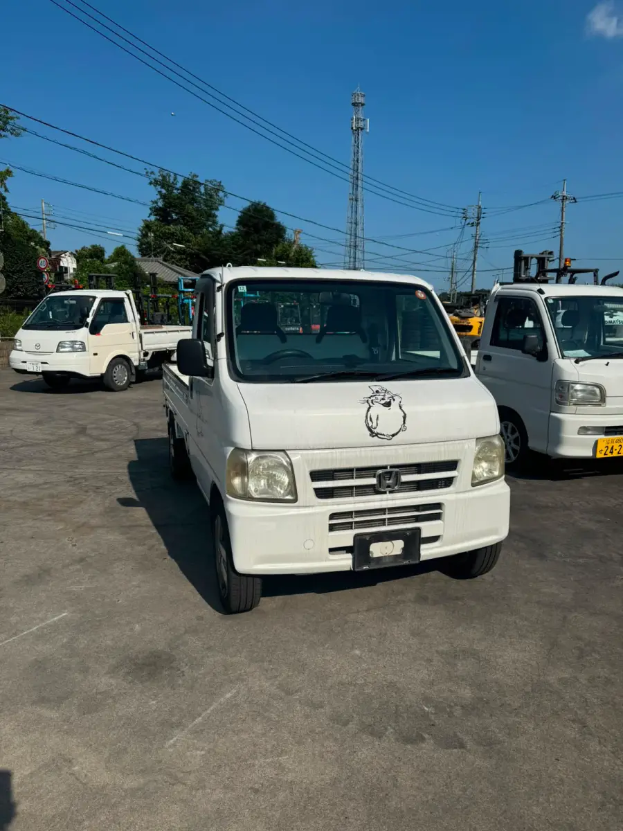 2001 Honda Acty 4x2 A/T, a white Kei Truck, for sale at Skyline Kei Trucks in Houston, TX (photo 1 of 12)