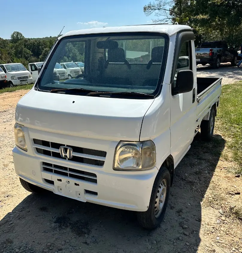 2001 Honda Acty Attack 4WD, a white Kei Truck, for sale at Mayberry Mini Trucks in Mount Airy, NC (photo 1 of 15)