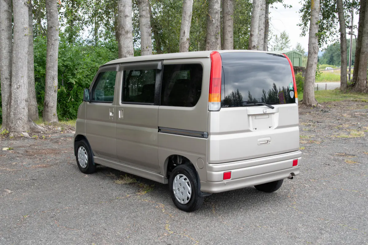 2001 Honda Vamos, a gray Kei Van, for sale at The Import Guys in Ferndale, WA (photo 3 of 13)