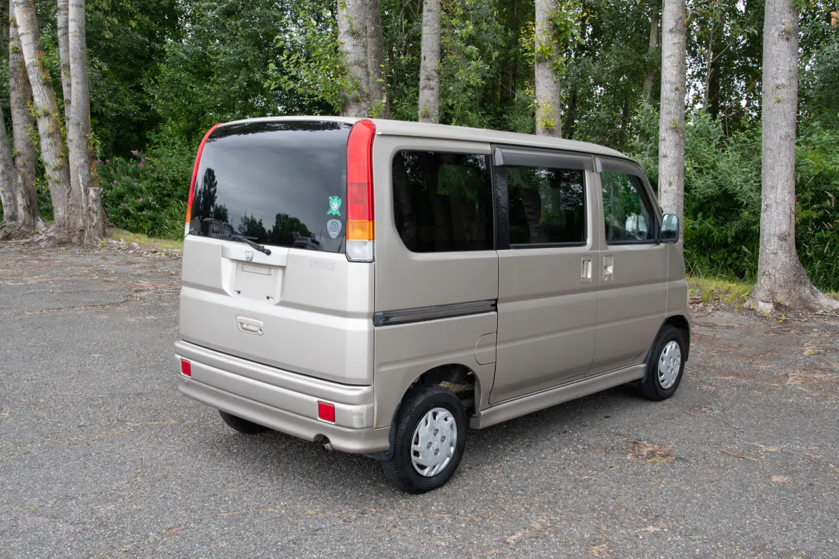 2001 Honda Vamos, a gray Kei Van, for sale at The Import Guys in Ferndale, WA (photo 5 of 13)