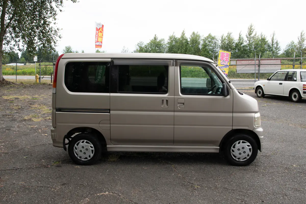 2001 Honda Vamos, a gray Kei Van, for sale at The Import Guys in Ferndale, WA (photo 6 of 13)