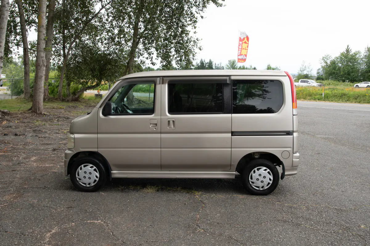 2001 Honda Vamos, a gray Kei Van, for sale at The Import Guys in Ferndale, WA (photo 7 of 13)