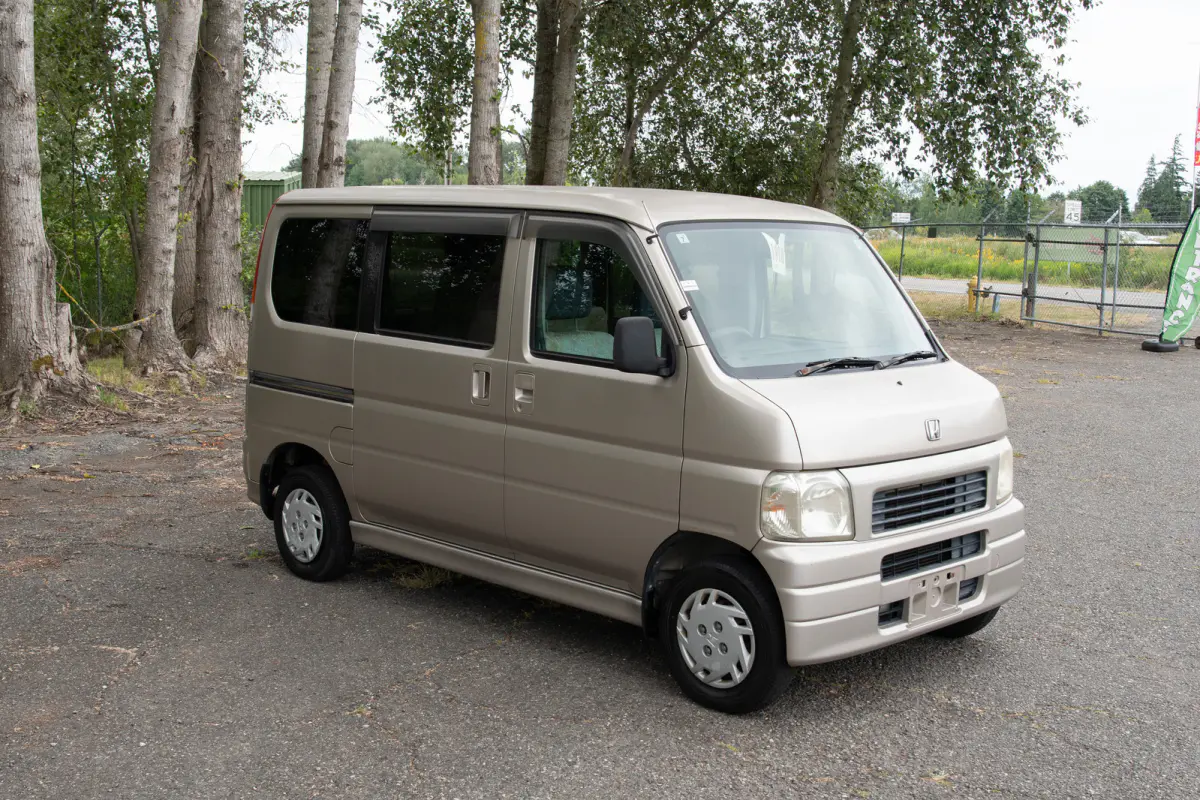 2001 Honda Vamos, a gray Kei Van, for sale at The Import Guys in Ferndale, WA (photo 8 of 13)