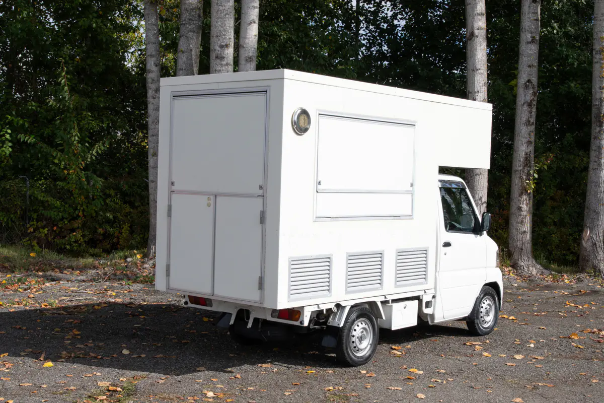 2001 Mitsubishi Minicab Food Truck, a black Kei Truck, for sale at The Import Guys in Ferndale, WA (photo 6 of 15)