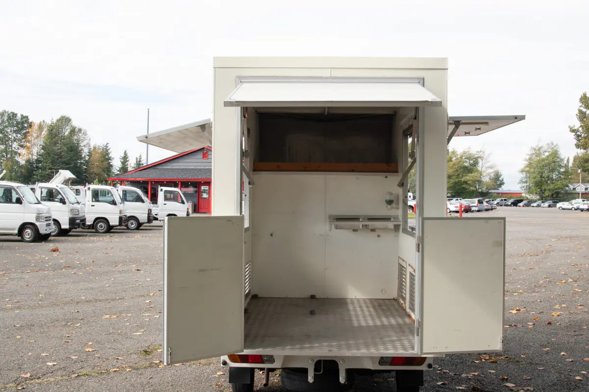 2001 Mitsubishi Minicab Food Truck, a black Kei Truck, for sale at The Import Guys in Ferndale, WA (photo 8 of 15)
