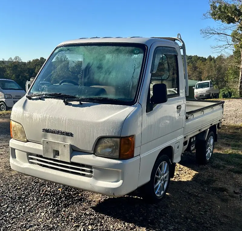 2001 Subaru Sambar 4WD, a white Kei Truck, for sale at Mayberry Mini Trucks in Mount Airy, NC (photo 1 of 12)