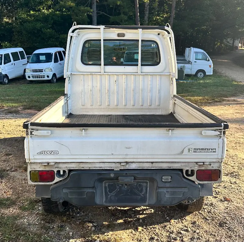 2001 Subaru Sambar 4WD, a white Kei Truck, for sale at Mayberry Mini Trucks in Mount Airy, NC (photo 4 of 12)