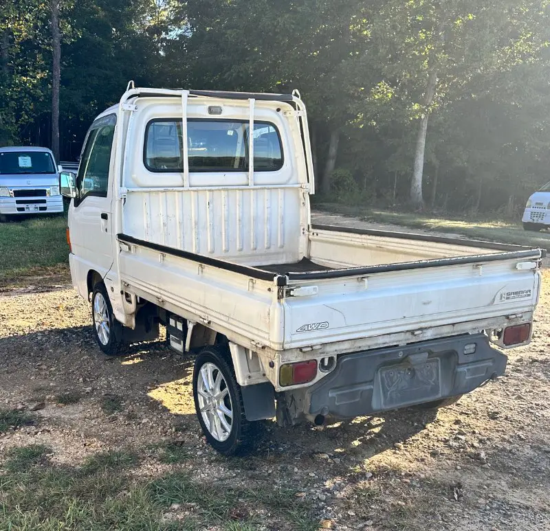 2001 Subaru Sambar 4WD, a white Kei Truck, for sale at Mayberry Mini Trucks in Mount Airy, NC (photo 6 of 12)