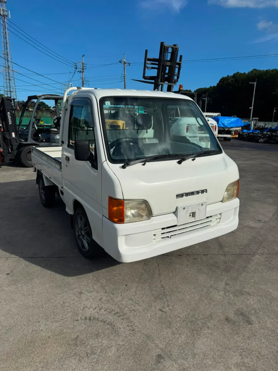 2001 Subaru Sambar 4x4, a white Kei Truck, for sale at Skyline Kei Trucks in Houston, TX (photo 1 of 7)