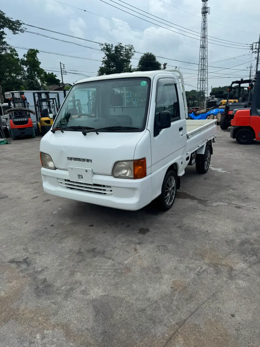 2001 Subaru Sambar 4x4, a white Kei Truck, for sale at Skyline Kei Trucks in Houston, TX (photo 1 of 15)