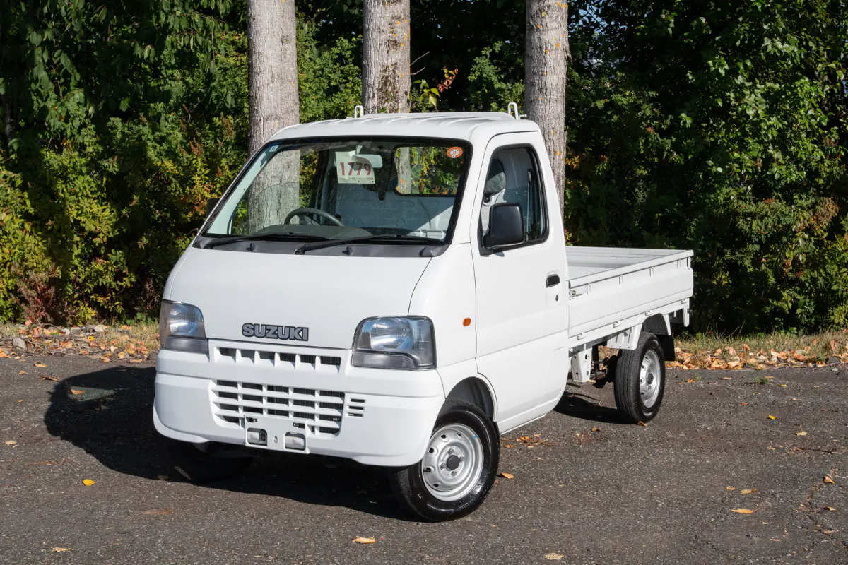 2001 Suzuki Carry, a gray Kei Truck, for sale at The Import Guys in Ferndale, WA (photo 1 of 14)