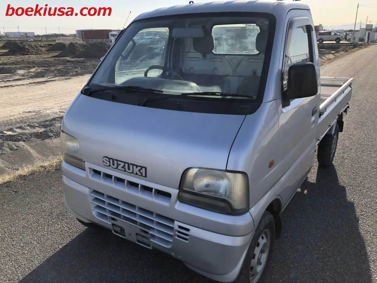 2001 Suzuki Carry, a silver Kei Truck, for sale at Boeki USA in Paterson, NJ (photo 2 of 20)