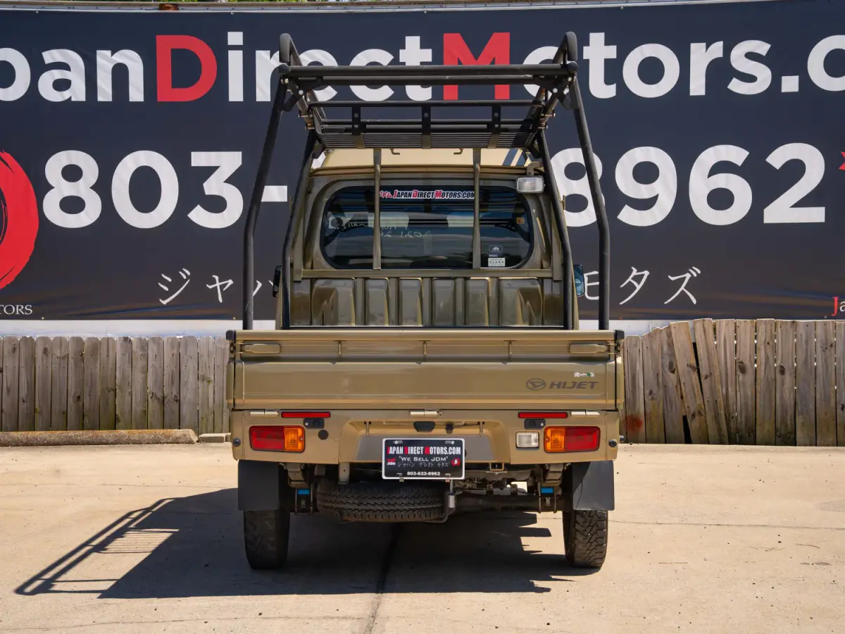 2021 Daihatsu Hijet, a green off-road Kei Truck, for sale at Japan Direct Motors in Irmo, SC (photo 8 of 16)
